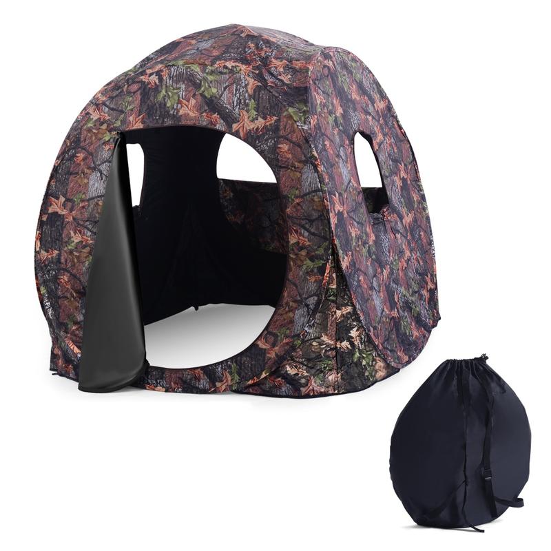 Hunting Outdoors - 3 Person Pop Up Hunting Tent,