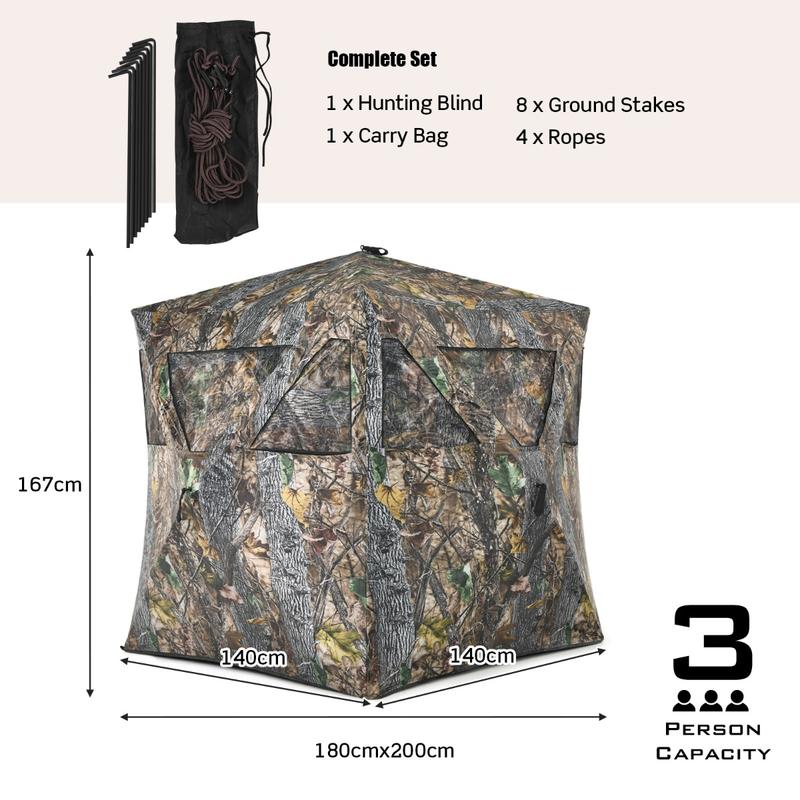 Portable Hunting Blind with Gr - Hunting Outdoors recension och pris
