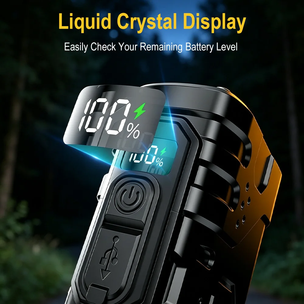 BORUIiT Hand Crank EDC LED Fla - Hunting Fishing Outdoor recension och pris