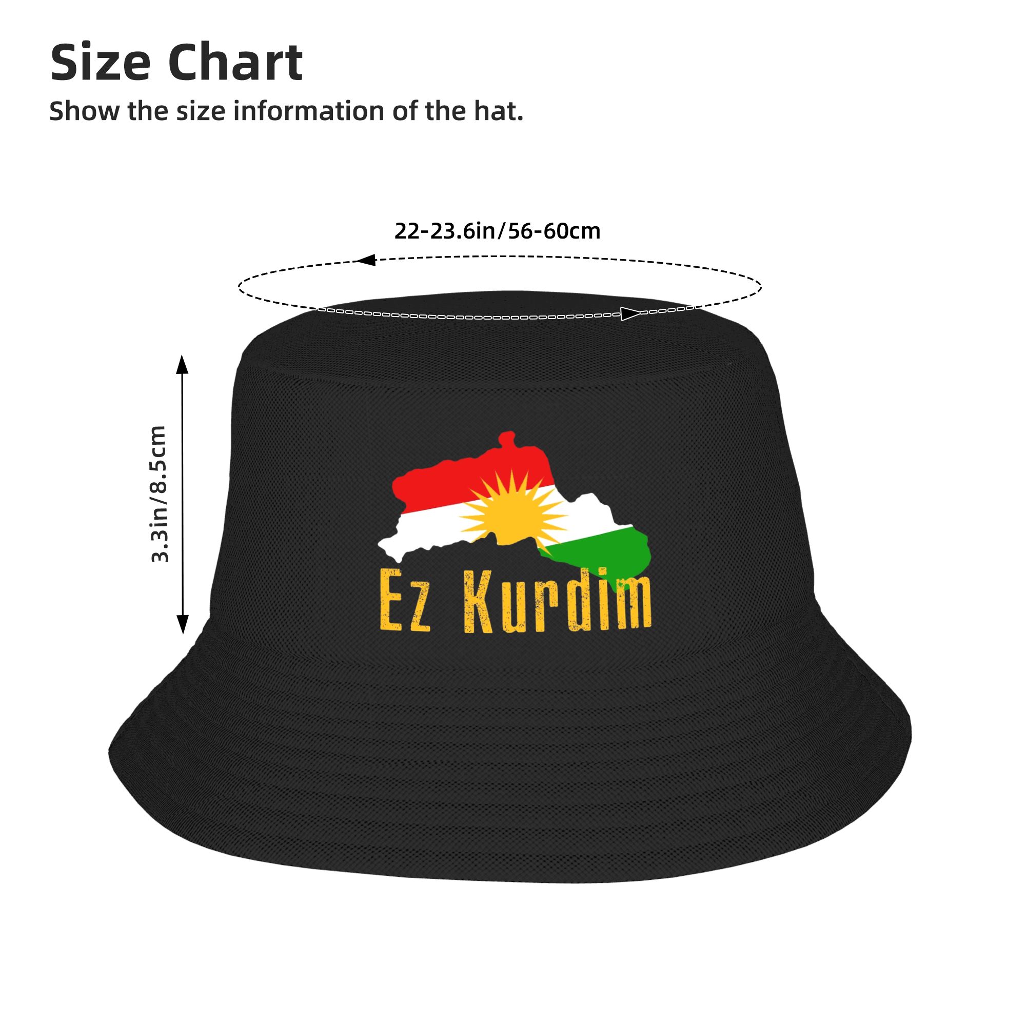 Kurdistan Flag Map  Bucket Hat - Outdoor Hunting Maps recension och pris
