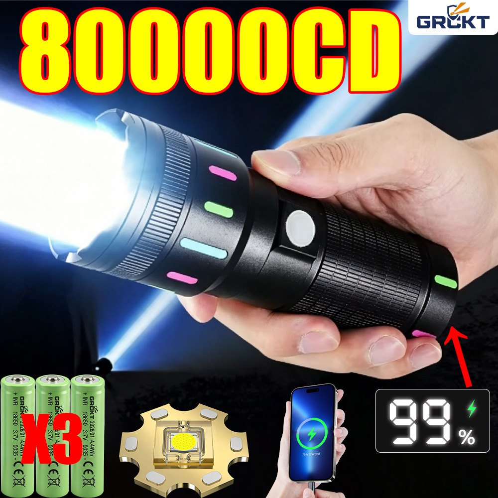 80000CD Most Powerful LED Flas - Hunting Fishing Outdoor recension och pris