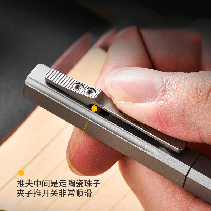 Titanium Sliding Decompression - Tactical Pen Tool recension och pris